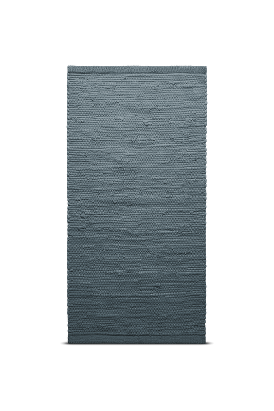 Cotton Rug, Steel Grey