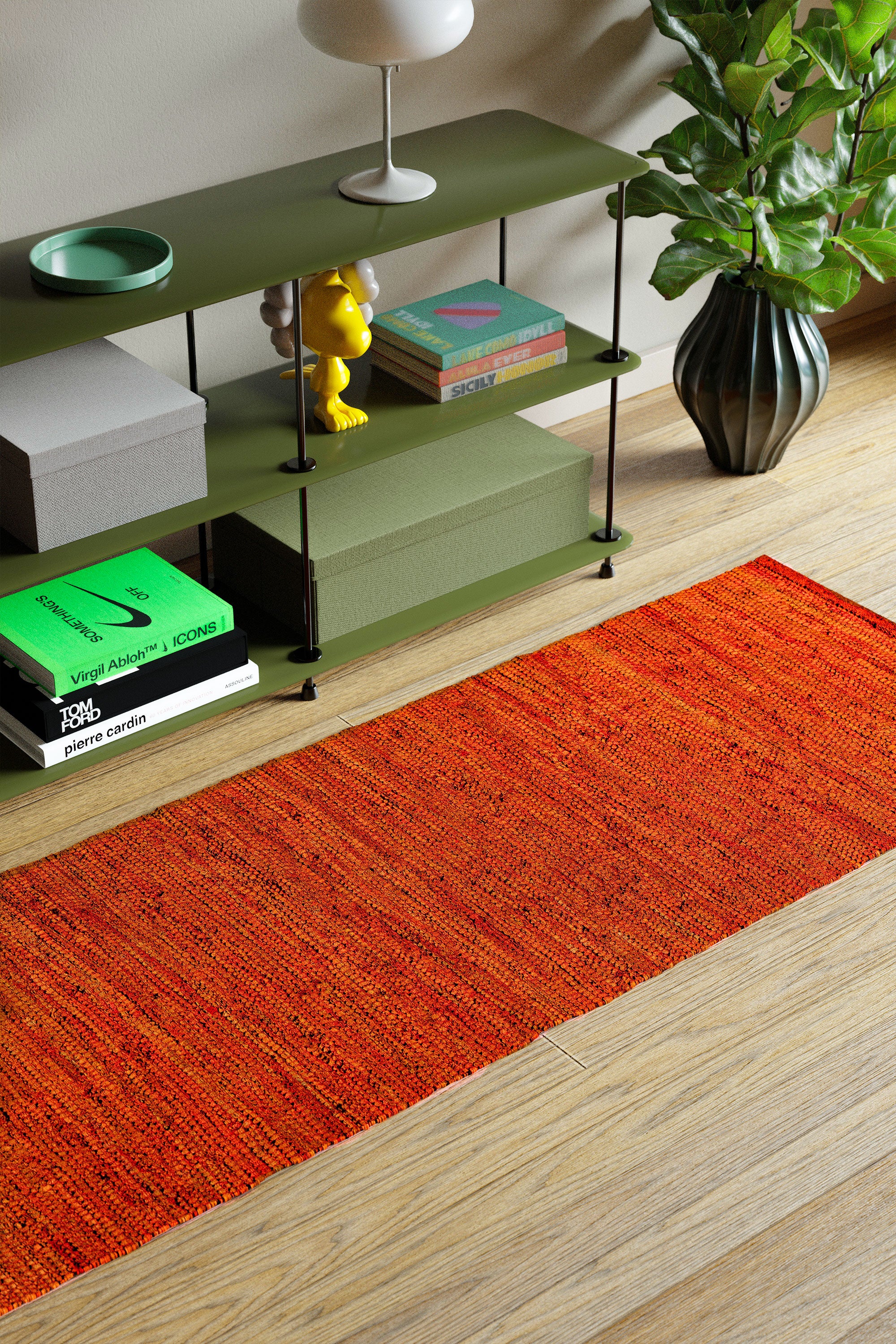 Cotton Rug, Solar Orange – RUG SOLID