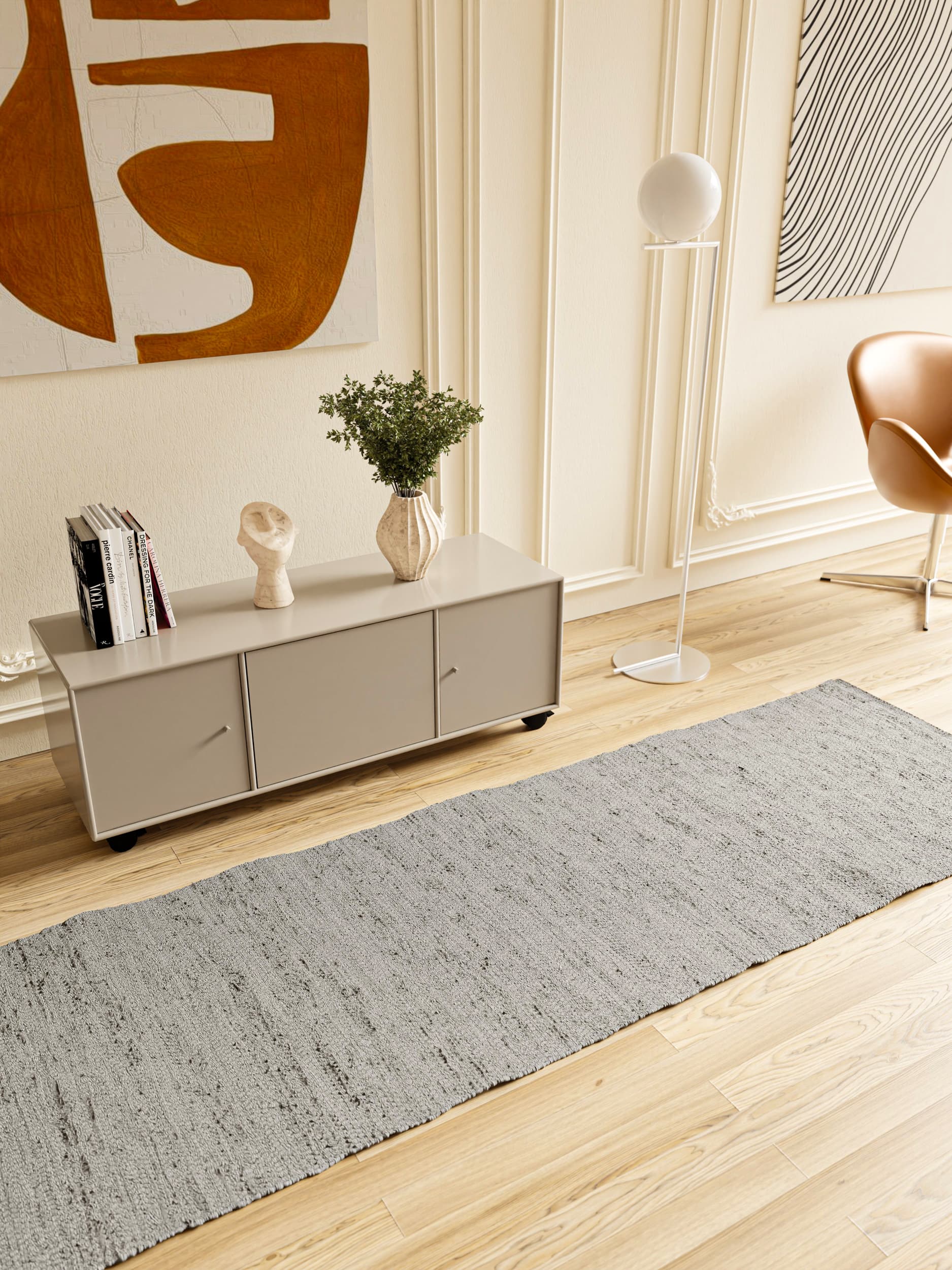 Cotton Rug, Light Grey – RUG SOLID