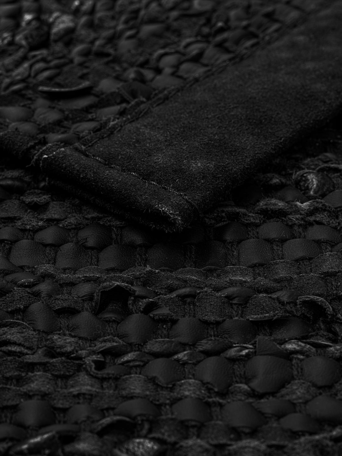 Leather Rug, Black – RUG SOLID